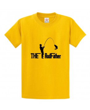 The Rodfather Classic Unisex Kids and Adults T-Shirt for Fishing Lovers